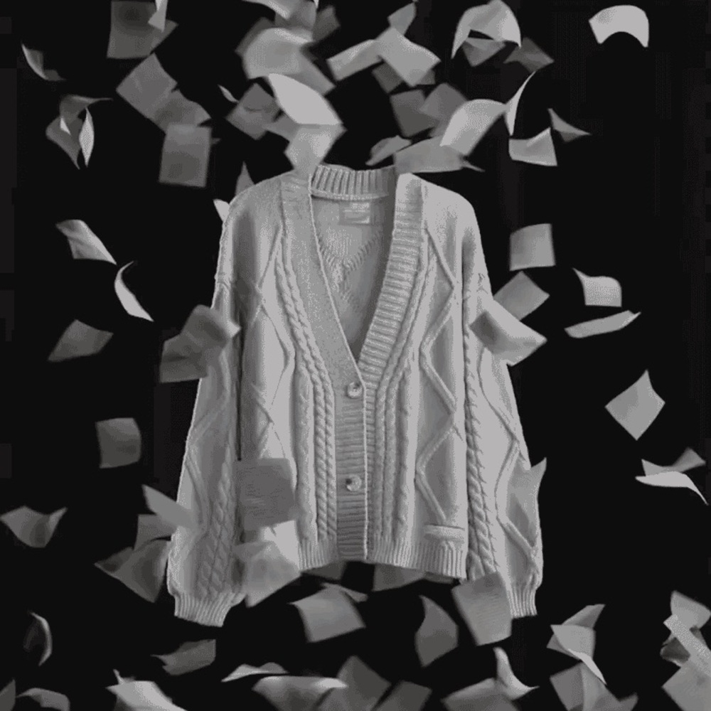 Taylor Swift - THE TORTURED POETS DEPARTMENT TTPD Gray Cardigan - M/L